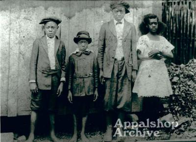 A group of children