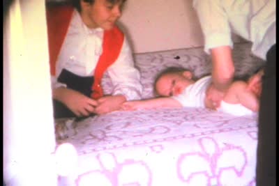Home movies of Christmas morning (silent)