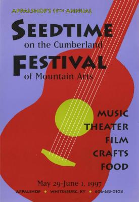 Seedtime on the Cumberland Festival poster, 1997
Poster designed by Rebecca Bingham