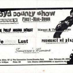 Youth Bored Flyer, "Floyd County Show"