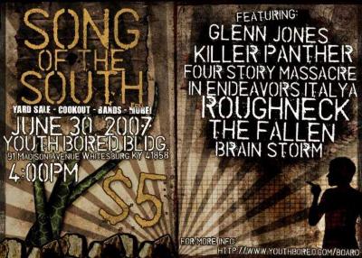 Youth Bored Flyer: "Song of the South"