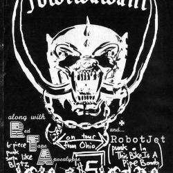 Youth Bored flyer: headlining band "Föwlwawahl"