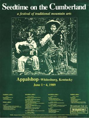 Seedtime on the Cumberland Festival poster, 1989