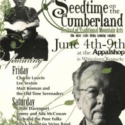 Seedtime on the Cumberland Festival poster, 2007
