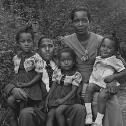 African American couple with three of their daughters