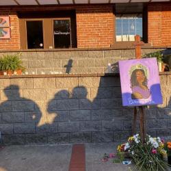 Breonna Taylor memorial in front of Whitesburg City Hall