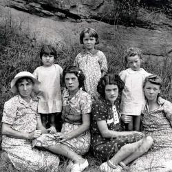 Portrait of Warks family with multiple generations of women