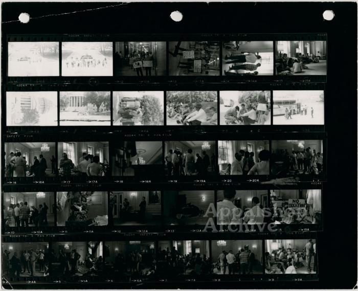 Contact sheet of protest images - The Struggle of Coon Branch Mountain