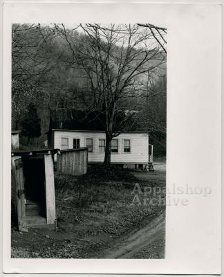 Production still of school building - Kingdom Come School
