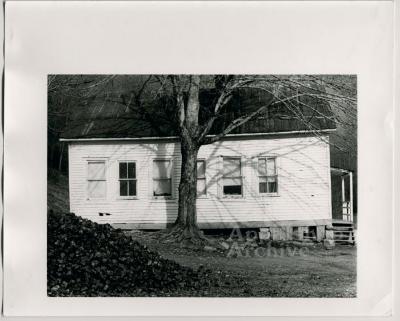 Production still of school building - Kingdom Come School