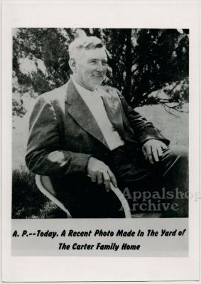 Candid photo of A.P. Carter at home